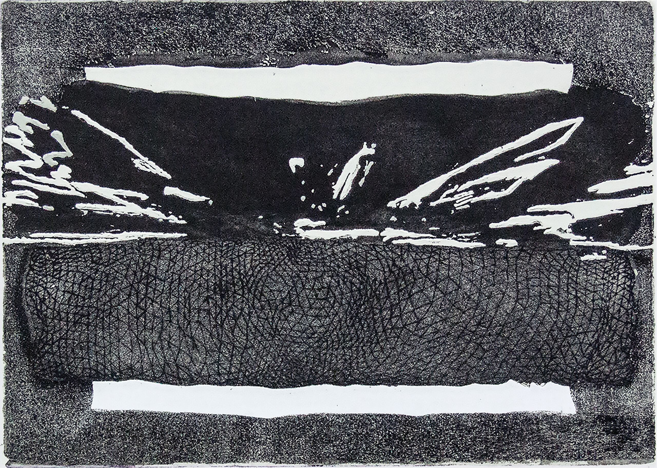 project 3'3-Dark energy I-48.4 × 68.6cm- 材料：copperplate，Fabriano paper ；技法：ecthing，aquatint 2015